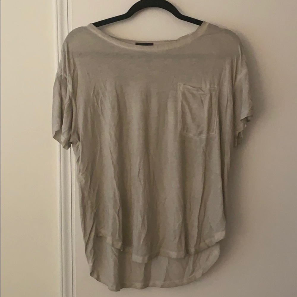 Distressed beige ATM tee